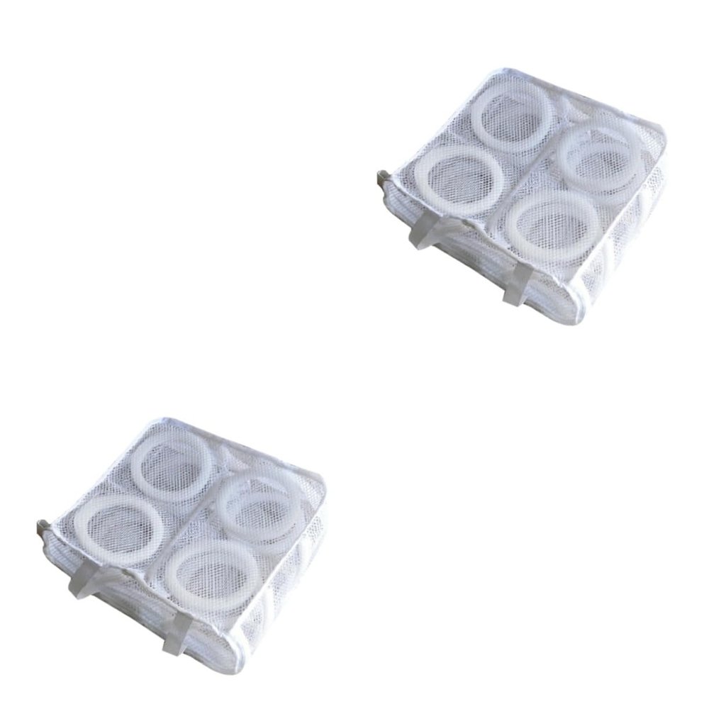 Ciieeo 2pcs Laundry Wash Mesh Bag for Shoes Underwear and Clothing Square Shape Travel Laundry Bag Protects Clothes Reduces Distortion Organizes Essentials