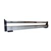ARrase Pull-Out Clothes Hanger Rod,Adjustable Stainless Steel Clothes Hanger Rod 30-80 cm,Sliding Rail Wardrobe Rod,Trouser Rack Storage Lever (Color : Black, Size : 500mm/19.7inch) view 1