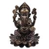 Gangesindia Ganesh Hindu Elephant God of Success Cold Cast Resin Small Statue Decor Home and Office Pooja Best for Car Dashboard Ganesha Idol view 1