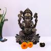 Gangesindia Ganesh Hindu Elephant God of Success Cold Cast Resin Small Statue Decor Home and Office Pooja Best for Car Dashboard Ganesha Idol view 4