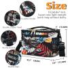 BEIMILY Lunch Box for Men/Women,Small Insulated Lunch Bag,Reusable LunchBox for work Picnic Beach,Leakproof Soft Cooler Tote Bag Organizer with Adjustable Shoulder Strap for Adults(plantflowers) view 2
