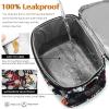 BEIMILY Lunch Box for Men/Women,Small Insulated Lunch Bag,Reusable LunchBox for work Picnic Beach,Leakproof Soft Cooler Tote Bag Organizer with Adjustable Shoulder Strap for Adults(plantflowers) view 3