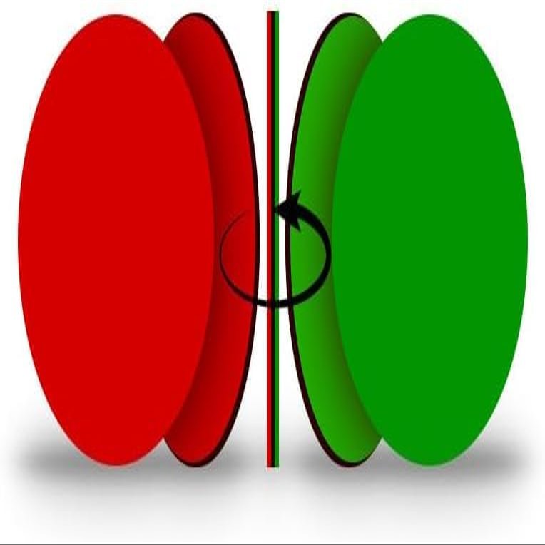 25-Pack Double-Sided Red/Green Flip Magnet (1" Diameter) - Go - No Go Reversible Indicator (.25")