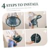 Holibanna Sweater Drying Rack Flat Reusable Clothes Dryer Household Drying Rack Accessories Foldable Mesh view 3
