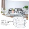 Holibanna High-end Substance Laundry Rack Large Mesh Clothing Drying Rack 3 Layers for Travel Strong Structure Door Drying Rack for Laundry view 2