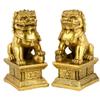 Holibanna 2pcs Resin Lion Statue Decorative Home Adornment Medium Copper Color Lion Figurines for Tabletop Decor Family Friends Long-Lasting High-end Material view 1