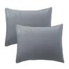 iMaylex 100% Egyptian Cotton Pillowcases, Ultra Soft and Breathable Elegant Envelope Closure Pillow Cases, Standard 20x26 Inches, Light Grey view 1