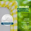 Sorfey Table Cover with Bench Covers -Fitted with Elastic, Vinyl with Flannel Back, Fits for Table 30"x 60" Rectangle,Water Proof, Solid Yellow Design view 4
