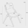 Folding Dining Chairs, Wooden Folding Chairs, Cotton and Linen Padded seat Cushions, Wooden Folding Kitchen Chairs, Folding Chairs with Padded Seats for Parties, Light Brown view 3