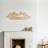 SIGNLEADER Metal Wall Art Mountain Range and SunDecor Modern Abstract Wall Sculpture Hangings Home Decoration for Living Room, Bedroom, Bathroom, Kitchen, Outdoor - 24" Gold view 2