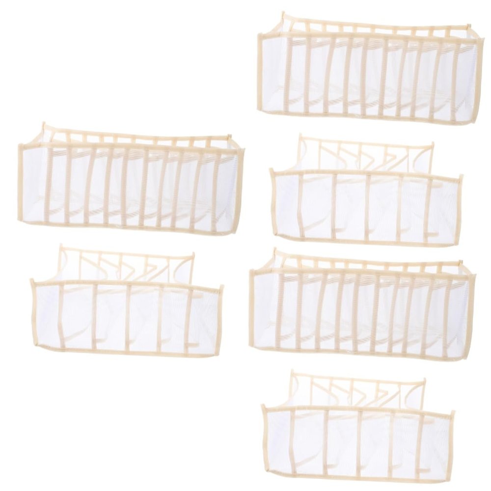 Ciieeo 3sets Socks Underwear Organizer Storage Dividers Boxes Closet Organizer Washable Case Home Supplies