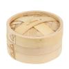 Bamboo Steamer Basket with Lid, 5.7 Inch Compact Food Steamer for Cooking Dumplings, Dim Sum, Vegetables, Meats, Seafood, and More view 1