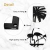 SIGNLEADER Metal Wall Art Moonlit Flamingos and Palm TreesDecor Modern Abstract Wall Sculpture Hangings Home Decoration for Living Room, Bedroom, Bathroom, Kitchen, Outdoor - 24" Black view 4