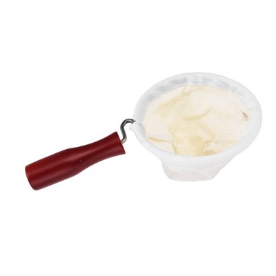 Flannel Cloth Coffee Filter Cold Brew Coffee Strainer Bags Coffee Filter Bag Coffee Strainer Bag Coffee Strainer Pouch Filter Bag Reusable with Handle for Hand Drip(Large Diameter)