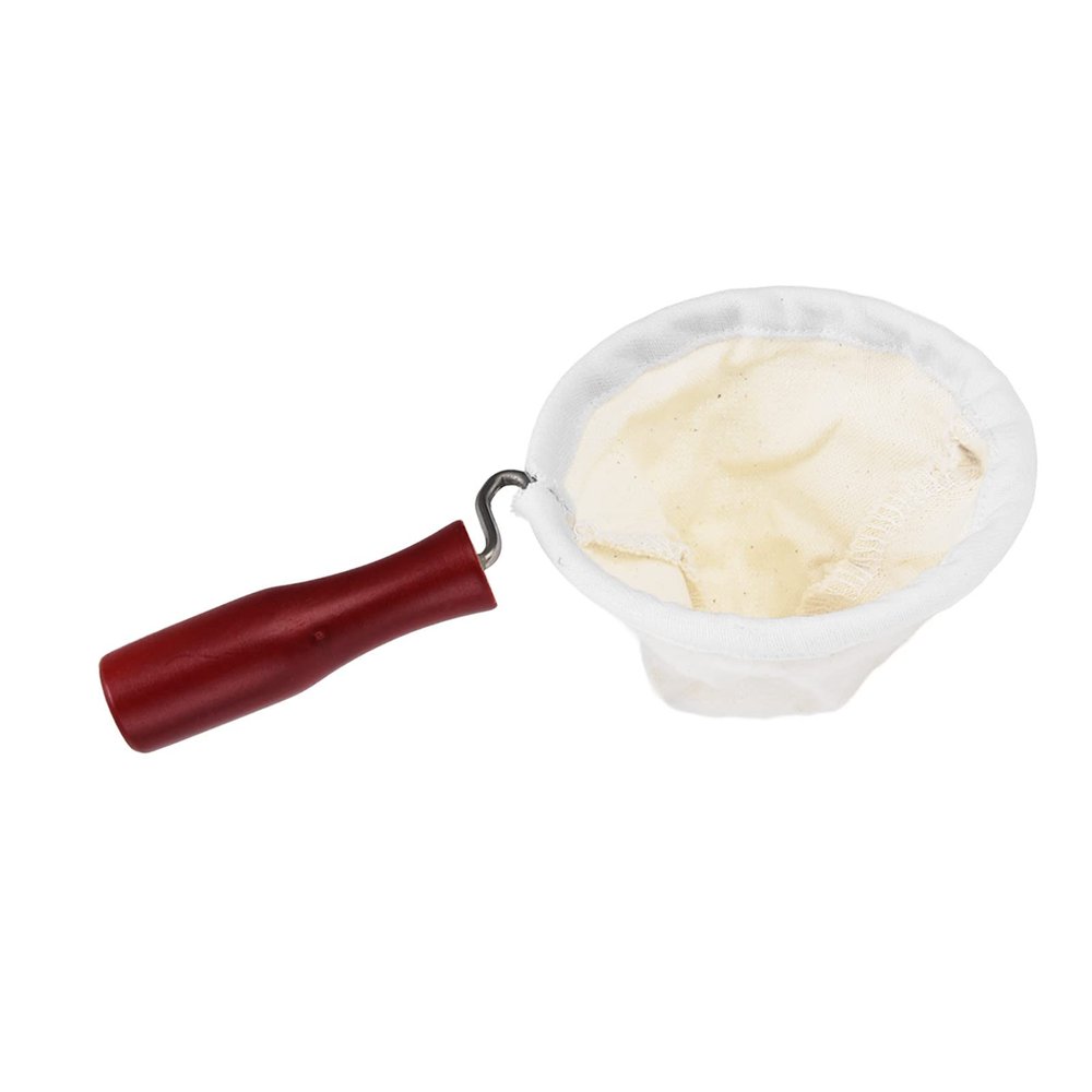 Flannel Cloth Coffee Filter Cold Brew Coffee Strainer Bags Coffee Filter Bag Coffee Strainer Bag Coffee Strainer Pouch Filter Bag Reusable with Handle for Hand Drip(Large Diameter)