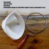 Flannel Cloth Coffee Filter Cold Brew Coffee Strainer Bags Coffee Filter Bag Coffee Strainer Bag Coffee Strainer Pouch Filter Bag Reusable with Handle for Hand Drip(Large Diameter) view 2
