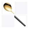 GLigeT Tablespoons Household Spoon Stainless Steel Delicate Long Handle Spoon Large and Small Special Dessert Spoon Watermelon Spoon Serving Spoon (Color : Pink, Size : L), Dingzhebo2022 view 3