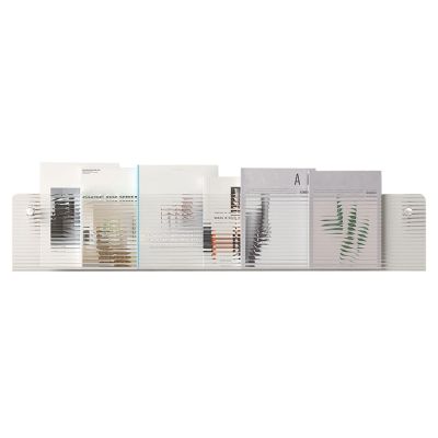 Acrylic Magazine Holder 1 Tier Clear, Wall Mount 24 Inch 31 39" Brochure Print Newspaper Bookshelf for Displaying Leaflet Journal Editorials Publication File, Office Home Living Room (Color : Clear1