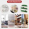 Acrylic Magazine Holder 1 Tier Clear, Wall Mount 24 Inch 31 39" Brochure Print Newspaper Bookshelf for Displaying Leaflet Journal Editorials Publication File, Office Home Living Room (Color : Clear1 view 3