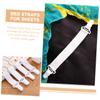 Garneck 20pcs Sheet Bed Sheet Clip Mattress Straps Bed Suspenders Bedsheet Clips/Straps Pack White Heavy Plastic, 22x3.5cm, F081U310WA3904NXJTXJ view 2