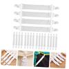 Garneck 20pcs Sheet Bed Sheet Clip Mattress Straps Bed Suspenders Bedsheet Clips/Straps Pack White Heavy Plastic, 22x3.5cm, F081U310WA3904NXJTXJ view 4