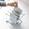 Dishcloth Drying Rack, Towel Bar Rack Home Kitchen Countertop Dishcloth Drying Rack 4 Arms Folding Dishcloth Holder Hand Towel Stand Rack(Blue) view 2