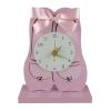 HEXEH Desktop Clock Pink Lady Clock Ornament Vertical Desk Clock Home Desktop Bedroom Room Desktop Pendulum Clock Bedroom Bedside Decorations Tabletop Decorative Clock view 1