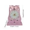 HEXEH Desktop Clock Pink Lady Clock Ornament Vertical Desk Clock Home Desktop Bedroom Room Desktop Pendulum Clock Bedroom Bedside Decorations Tabletop Decorative Clock view 2