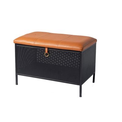 FRANCES Stool Chair Bedside Stool Home Storage Stool Bedside Stool Simple Can Sit Shoe Change Stool Iron Soft Package Entryway Stool Simple Storage Stool Shoe Rack for Entryway