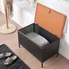 FRANCES Stool Chair Bedside Stool Home Storage Stool Bedside Stool Simple Can Sit Shoe Change Stool Iron Soft Package Entryway Stool Simple Storage Stool Shoe Rack for Entryway view 2