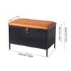 FRANCES Stool Chair Bedside Stool Home Storage Stool Bedside Stool Simple Can Sit Shoe Change Stool Iron Soft Package Entryway Stool Simple Storage Stool Shoe Rack for Entryway view 3