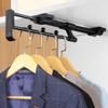 JEDAL Pull Out Clothes Hanger Rod for Wardrobe, Extendable Hanger Rack Bar Wardrobe Clothing Rail Heavy Duty Hanging Clothes Rod, for Clothes Organizers (Size : 15.7in) view 3