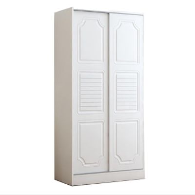 Corner Sliding Door Storage Wardrobe, White Large Cabinet Wardrobe for Bedroom Home MINGPING (Size : A 100x50x180cm)