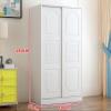 Corner Sliding Door Storage Wardrobe, White Large Cabinet Wardrobe for Bedroom Home MINGPING (Size : A 100x50x180cm) view 3