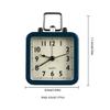 FLaig Desk Clock Clock Metal Desk Clock Desktop Silent Desk Clock Household Wall Clock Small Alarm Clock Bedroom Bedside Table Clock Creative Clock (Color : C) view 2
