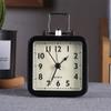 FLaig Desk Clock Clock Metal Desk Clock Desktop Silent Desk Clock Household Wall Clock Small Alarm Clock Bedroom Bedside Table Clock Creative Clock (Color : C) view 4