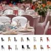 10 PCS Spandex Dining Room Chair Covers for Living Room - Universal Stretch Chair Slipcovers Protector for Wedding, Banquet, and Party (Color : Maroon) view 3