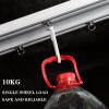 Double Curtain Track Luxurious Heavy-Duty Conjoined Curtain Rails Ceiling Mount Nano Silence Track With Silence Rollers For Living Room Bedroom Room Divider, Customized L(Size:2m/6.6ft,Color:Gray) view 2