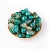 KatLin Natural Crystal Green Agate Banded Tumblestone Crystal Green Gem Garden Swimming Pool Healing Vein Reiki Stone Gift Ornaments view 3