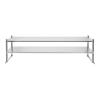 Hanmorfarbi Metal Shelving Heavy Duty Storage Shelves Stainless Steel Storage Racks and Shelving,2 Tier Shelving Units and Storage,176lbs Bakers Rack with Storage,Adjustable Height (12 * 71 * 24in) view 1