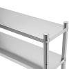 Hanmorfarbi Metal Shelving Heavy Duty Storage Shelves Stainless Steel Storage Racks and Shelving,2 Tier Shelving Units and Storage,176lbs Bakers Rack with Storage,Adjustable Height (12 * 71 * 24in) view 3