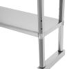 Hanmorfarbi Metal Shelving Heavy Duty Storage Shelves Stainless Steel Storage Racks and Shelving,2 Tier Shelving Units and Storage,176lbs Bakers Rack with Storage,Adjustable Height (12 * 71 * 24in) view 4