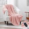 Sealy Electric Blanket Heated Throw, Soft Flannel Heating Blanket with 6 Heat Settings & 2-10 Hours Auto Shut Off, Fast Heating & Machine Washable, 50x60 Inch, Pink view 3