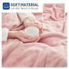 Sealy Electric Blanket Heated Throw, Soft Flannel Heating Blanket with 6 Heat Settings & 2-10 Hours Auto Shut Off, Fast Heating & Machine Washable, 50x60 Inch, Pink view 4
