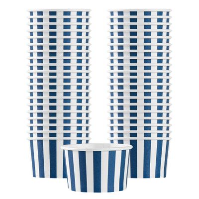 Restaurantware Blue 200 Count To Go Cup Disposable 3 x 3 x 1.8 Inches Paper Mini Cup Grease-Resistant Cup Recyclable Durable Design, Lids Sold Separately