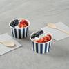 Restaurantware Blue 200 Count To Go Cup Disposable 3 x 3 x 1.8 Inches Paper Mini Cup Grease-Resistant Cup Recyclable Durable Design, Lids Sold Separately view 3
