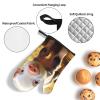 LZQPOEAS Oven Mitts and Pot Holders 3 pcs Set Oven Glove for Cooking Cute Farm Animal Oven Mitt Heat Resistant Kitchen Oven Gloves and Hot Pads Non-Slip Cooking Gloves for Baking Kitchen Hot Pads view 3