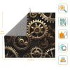 Yqxwjl Dish Mat, Cool Steampunk Gears Print Super Absorbent Dish Drying Mat, Drying Mat For Coffee Machine Dish Rack view 3