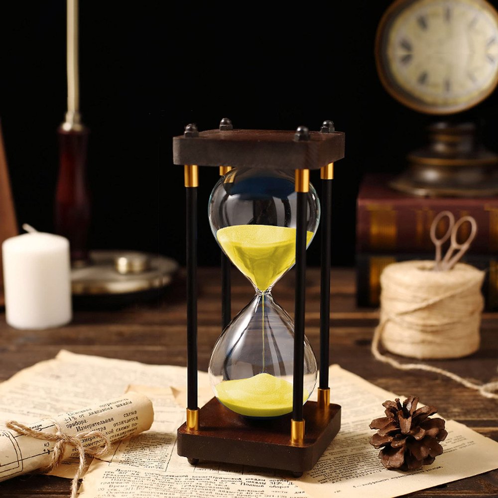 Hourglass Timer,Sand Clock Timer,Hourglass Sand Clock Timers DualProtection,Safety Hourglass,Time Management Assistant,Creative Gift(30 Minutes/60 Minutes) (Color : C, Size : 30 Minutes)