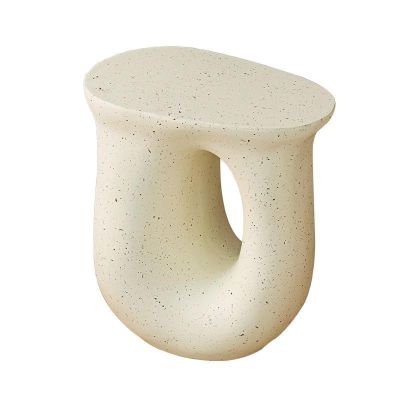 BABLO Small Coffee Tables Living Room Polished Smooth Strong and Sturdy Three Colors, Magnesium Oxide, for Living Room Balcony Bedroom Side Tables (Color : White)